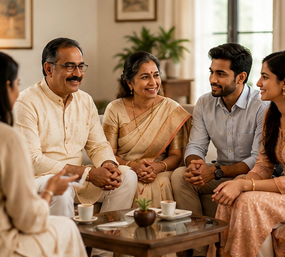 Families taking time to listen and understand one another.